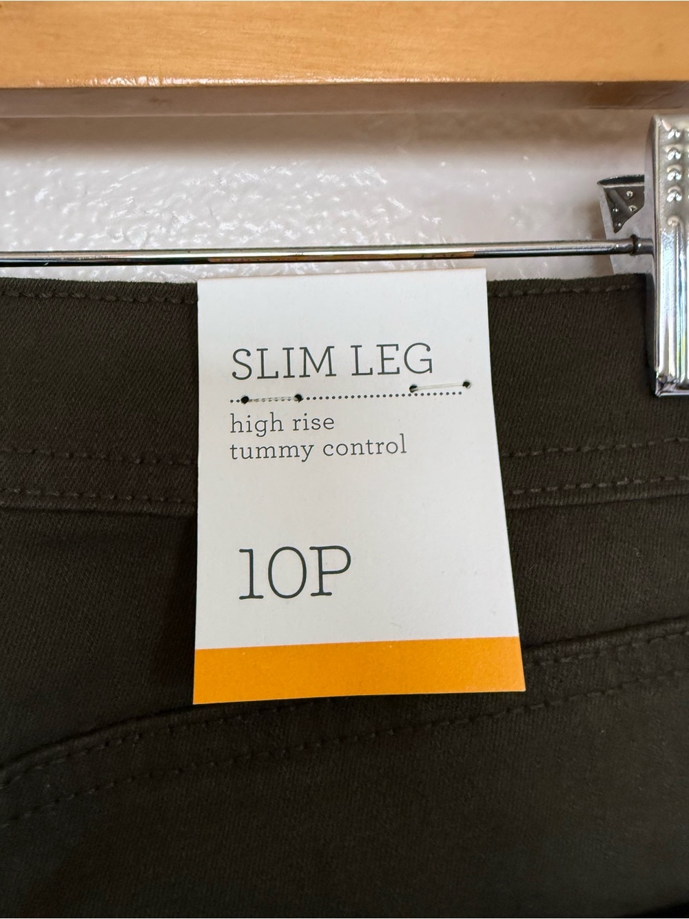 Style & Co. Olive Green Slim Leg Tummy Control High Rise Jeans - Picture 7 of 7